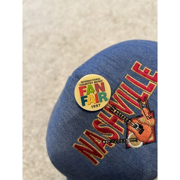 Nashville Snapback Hat Rope Cap Music Sewn Instruments Guitar Banjo Violin Adult - Picture 2 of 5
